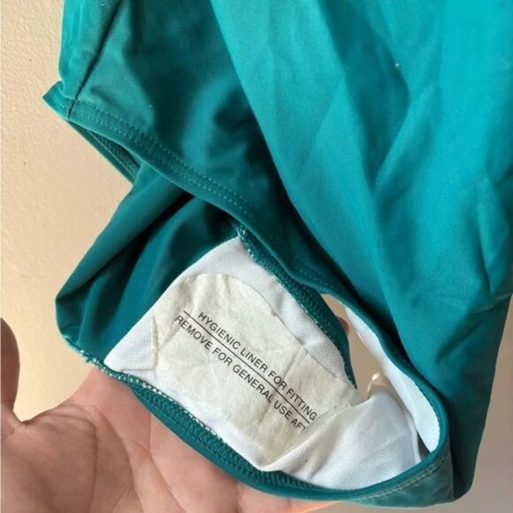 NWOT Green XXL swimsuit, one piece, corset front, stretchy - Picture 5 of 6